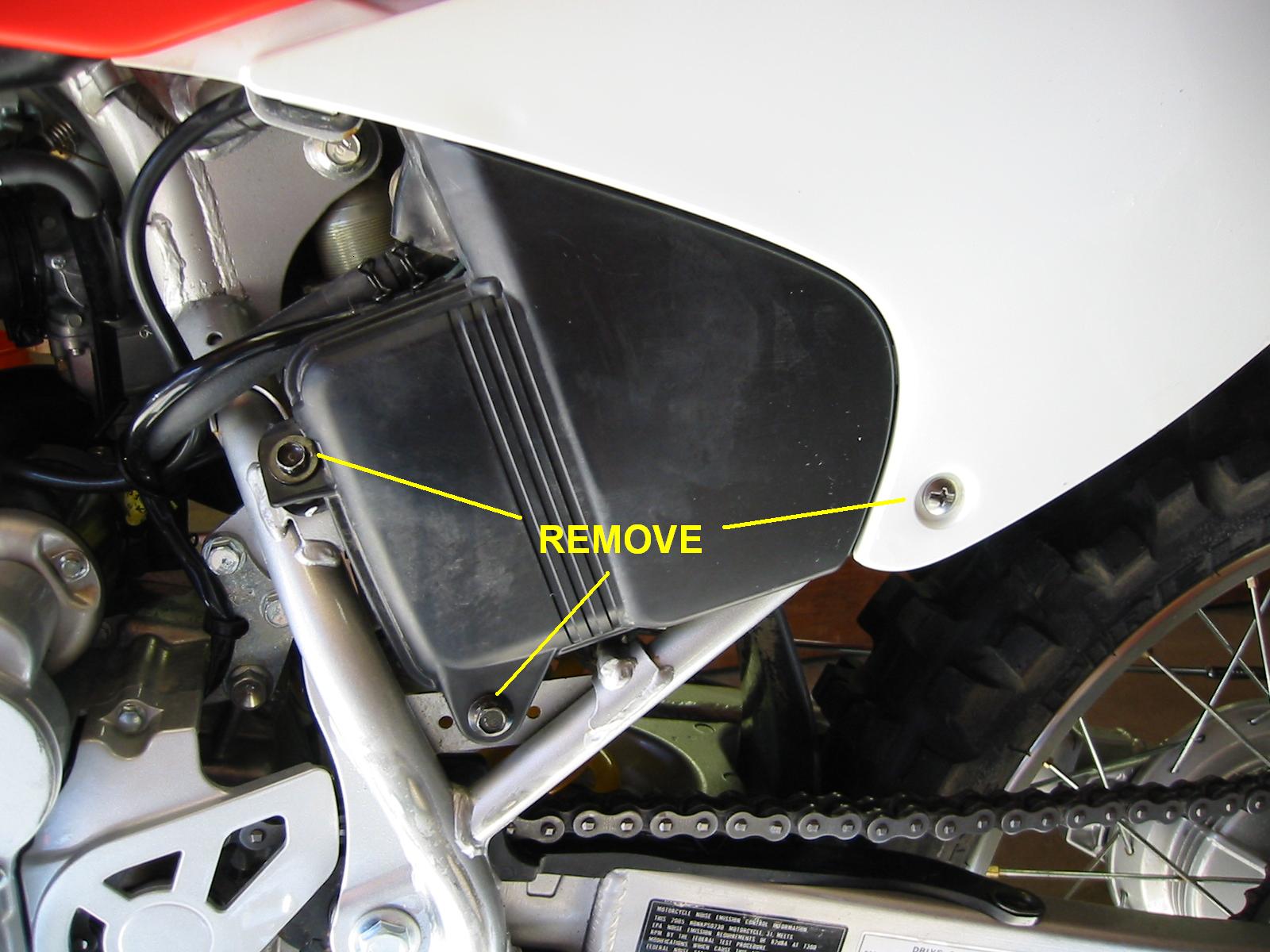 Honda CRF230 valve clearance adjustment